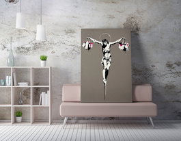 Wallity Lienzo Decorativo Banksy WY137 70 x 100 cm